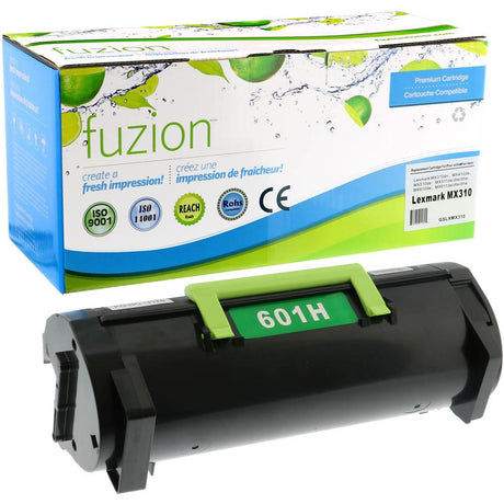 Fuzion Laser Toner Cartridge - Alternative for Lexmark 60F1H00, 601H - Black - 1 Each - 10000 Pages