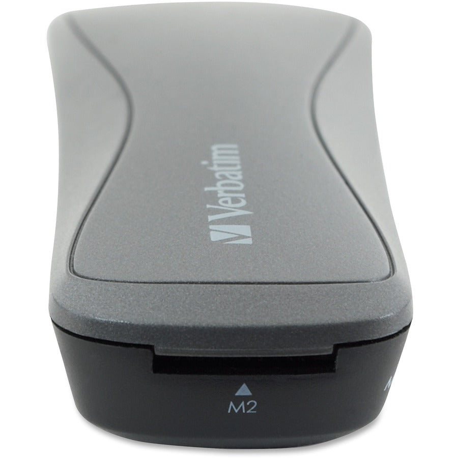 Verbatim SD/Memory Card to USB Adaptor Pocket Reader, USB 2.0 - Graphite