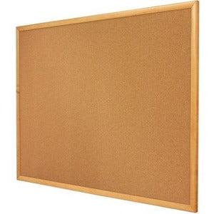 Quartet Standard Cork Bulletin Board, Oak Finish Frame, 6? x 4?