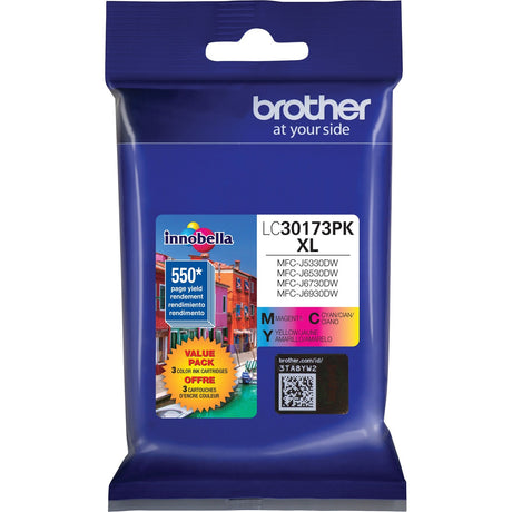 Brother Innobella LC30173PKS Original High Yield Inkjet Ink Cartridge - Value Pack - Cyan, Magenta, Yellow - 3 / Pack