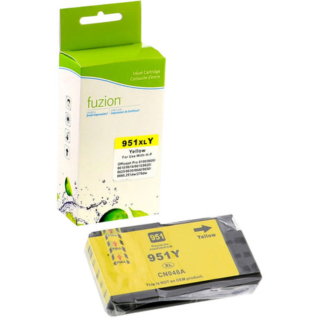 Fuzion Remanufactured High Yield Inkjet Ink Cartridge - Alternative for HP 951XL - Yellow - 1 Each