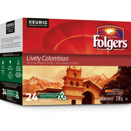 Folger K-Cup Lively Colombian Coffee