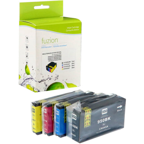fuzion High Yield Inkjet Ink Cartridge - Alternative for HP 950XL - Black, Cyan, Magenta, Yellow - 1 Each