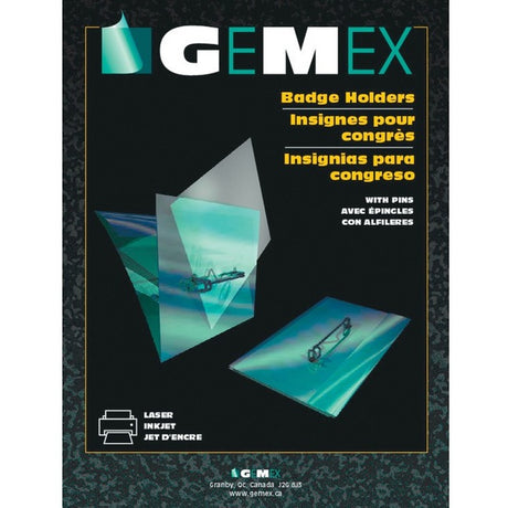 Gemex Identification Badges with Pin