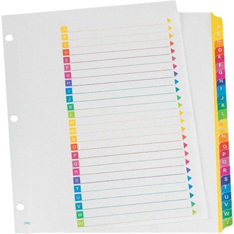 Oxford Super Rapidex Colour Coded Tab Dividers -A-Z, Letter-Size, Assorted, 25/ST