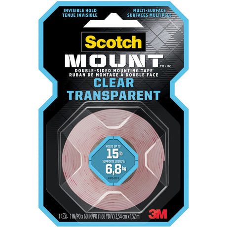 Scotch-Mount Clear Double-Sided Mounting Tape