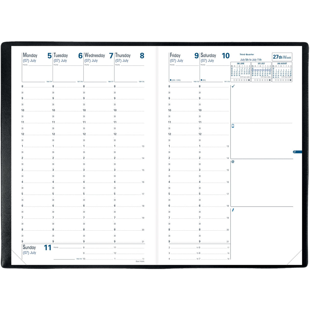 Quo Vadis Quo Vadis Minister Weekly Planner - English