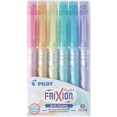 FriXion Light Erasable Highlighters Assorted Pastel Colours 6/pkg