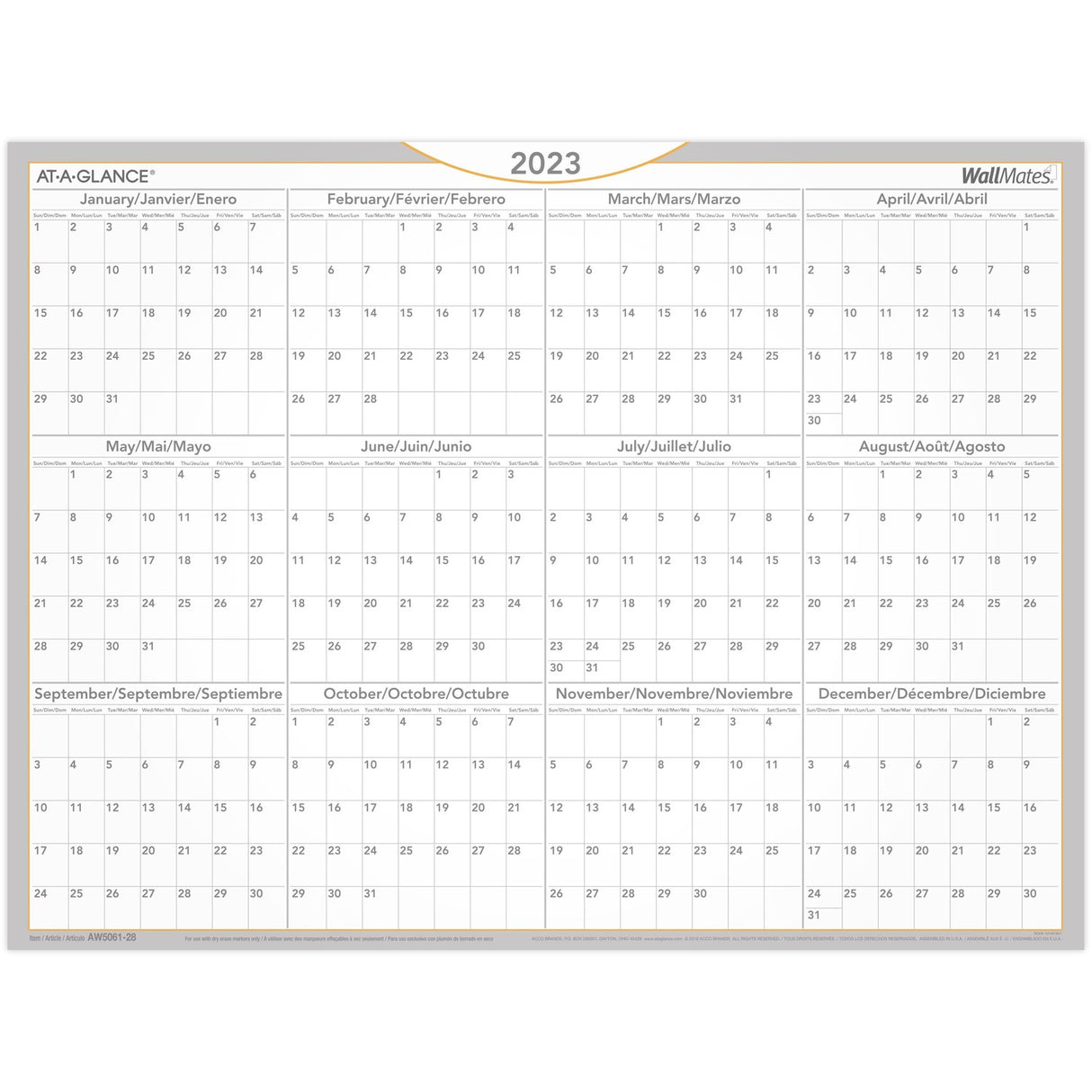 At-A-Glance Wallmates Planner