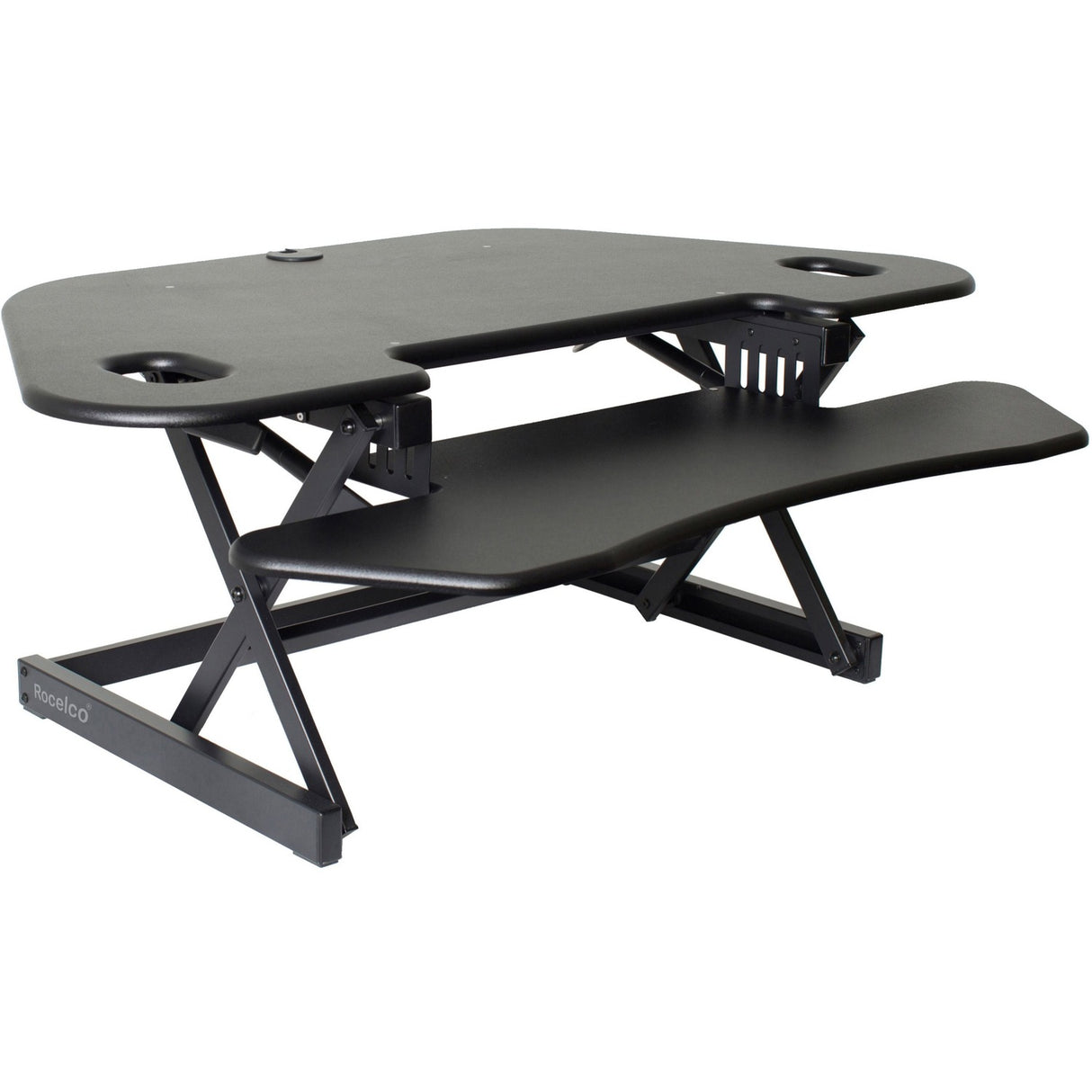 Rocelco CADRB-46 - Sit Stand Corner Desk Riser