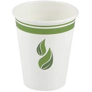 Eco Guardian 8 oz Compostable PLA Lined Hot Drink Paper Cups