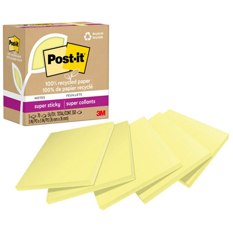 Post-it&reg; Recycled Super Sticky Notes