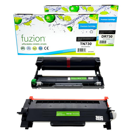 Fuzion Brother TN730 / DR730 Compatible Toner & Drum Combo