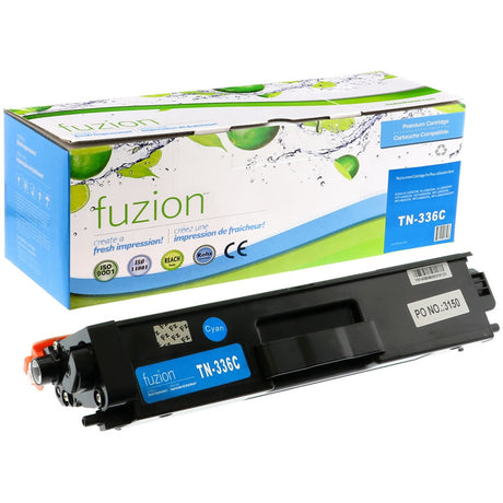 fuzion Remanufactured High Yield Laser Toner Cartridge - Alternative for Brother TN336 - Cyan - 1 Each