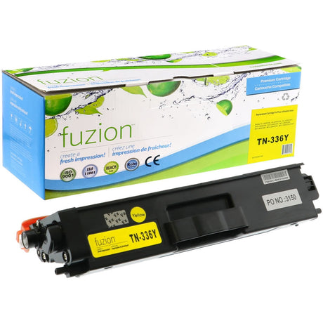 fuzion Remanufactured High Yield Laser Toner Cartridge - Alternative for Brother TN336 - Yellow - 1 Each